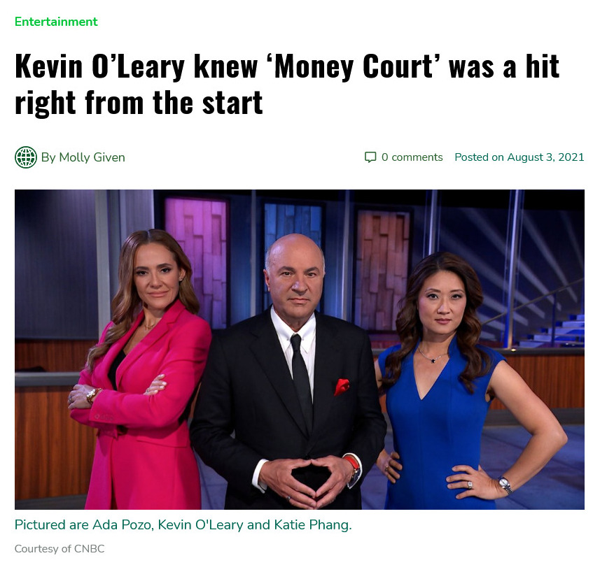 Kevin O Leary knew Money Court was a hit right from the start New